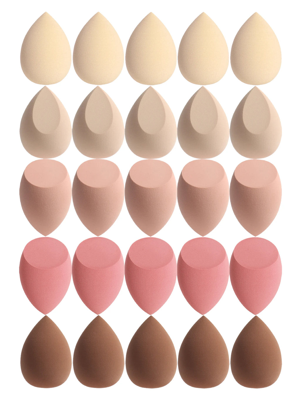 25 Beauty Eggs (Makeup Sponges), Foundation Makeup Mixed Beauty Sponges, Flawless Application for Liquid, Cream and Powder, Multi-Color Makeup