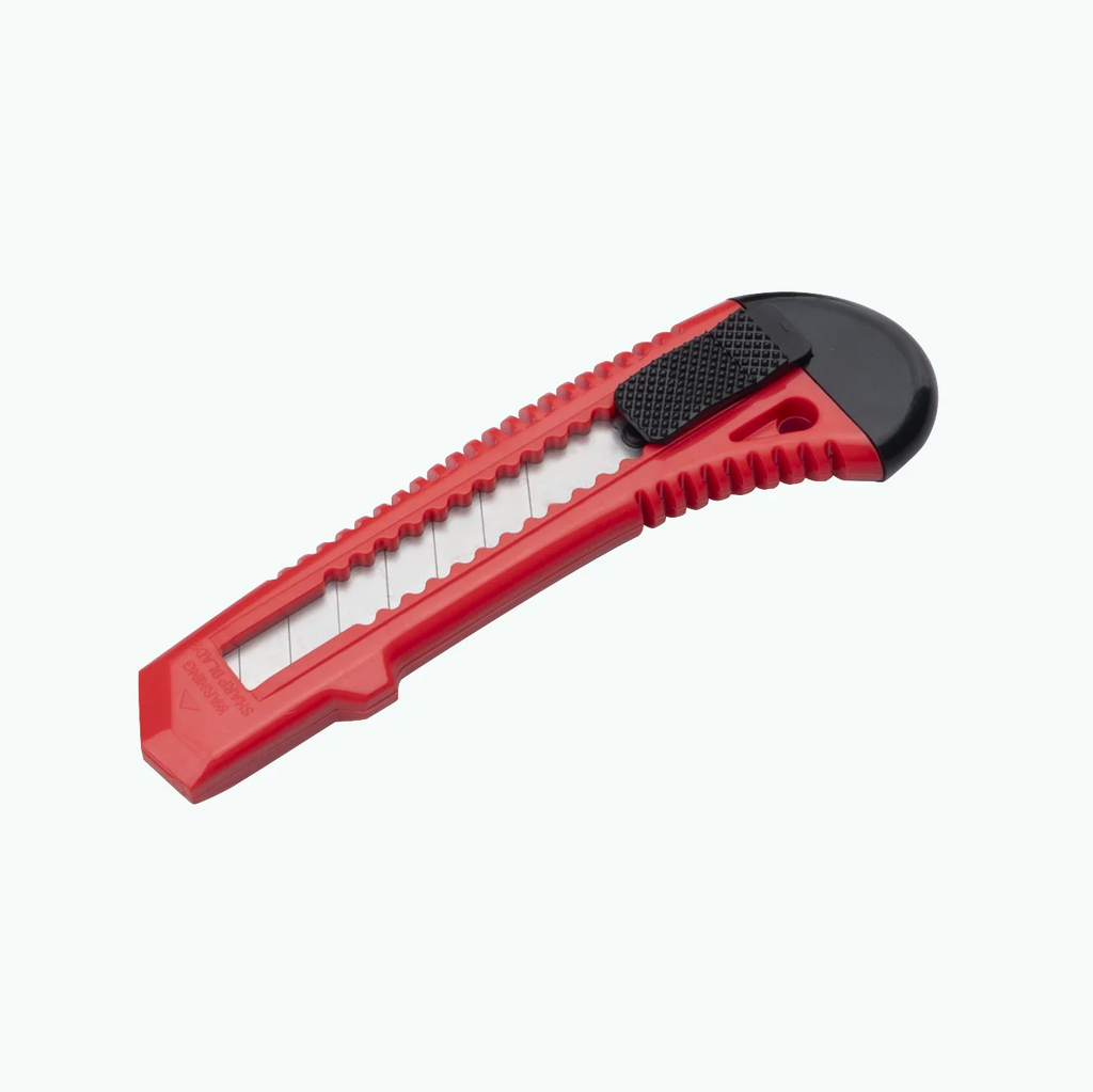 Trimming Knife 18mm Blade Retractable with Lock Back Box Cutter Opener School Office Student DIY Stationery Tool Utility Knifes