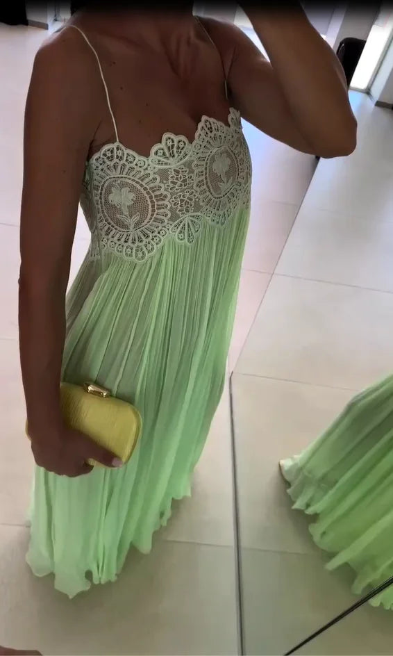 Women Pink Lace Double Strap Crop Top Two Piece Set Boho Sleeveless Flowy Matching Outfit 2026 Seaside Vacation Casual Outfits
