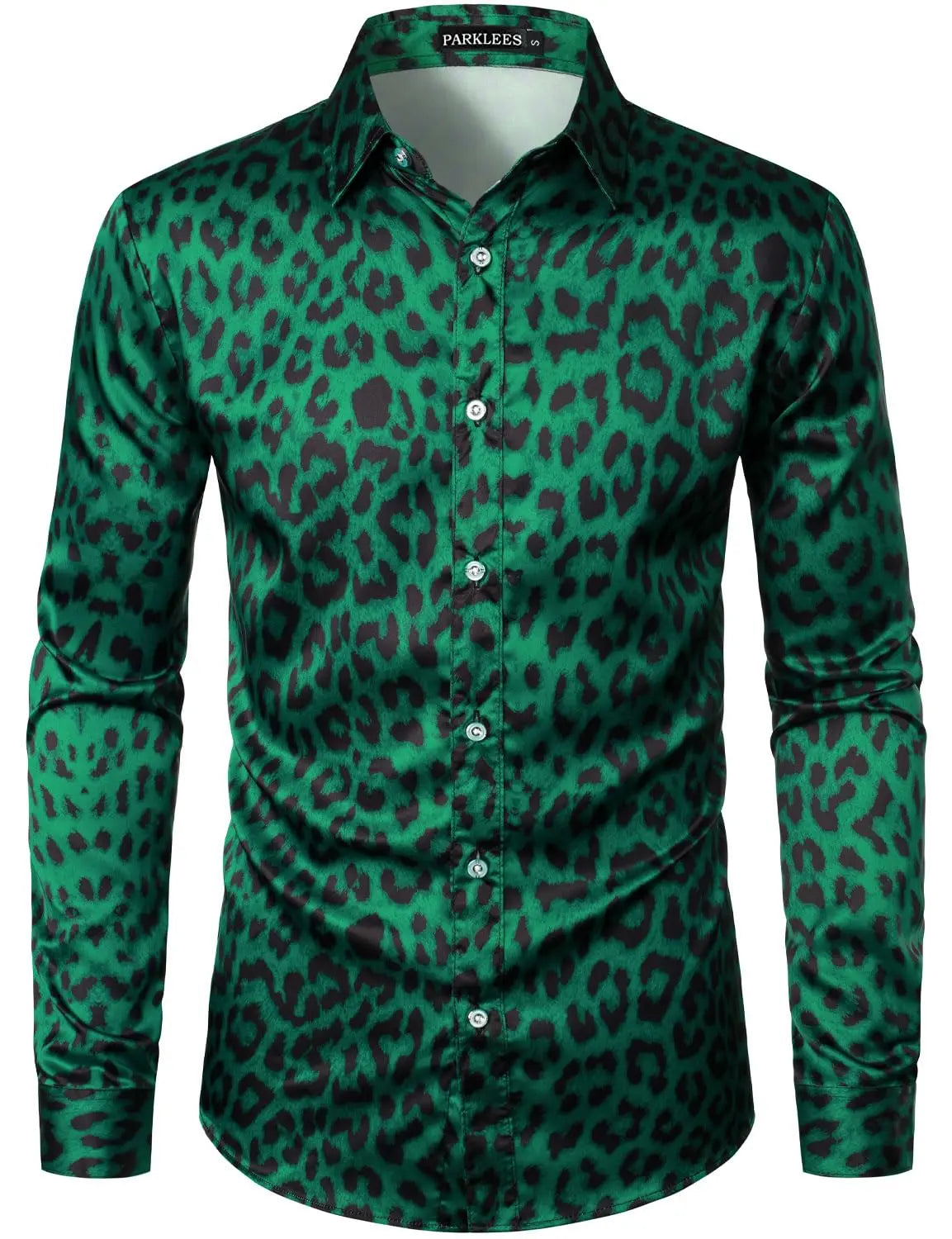 Men's long-sleeved shirt casual fashion 3d simple gradient printing shirt shirt men's lapel shirt long-sleeved New Year gift