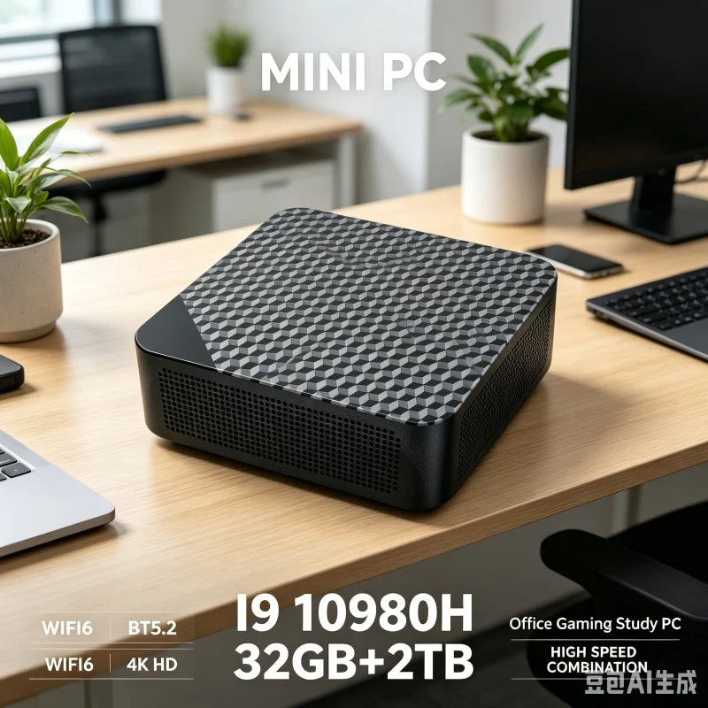 New Mini PC Intel i9-10980HK Strong Performance Mini PC 16GB RAM 2048GB1TB SSD Gaming Computer WiFi6 Desktop PC