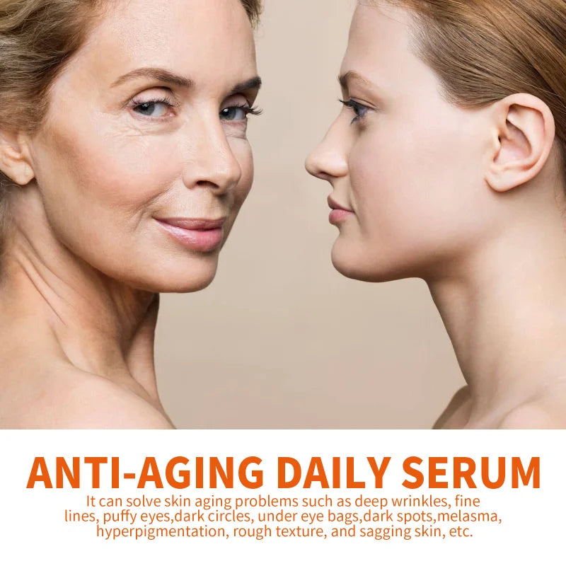 Deep Anti Wrinkle Serum Dark Spot Corrector for Face Fade Fine Lines Lifting Firming Whitening Collagen Boost Anti Aging Serum