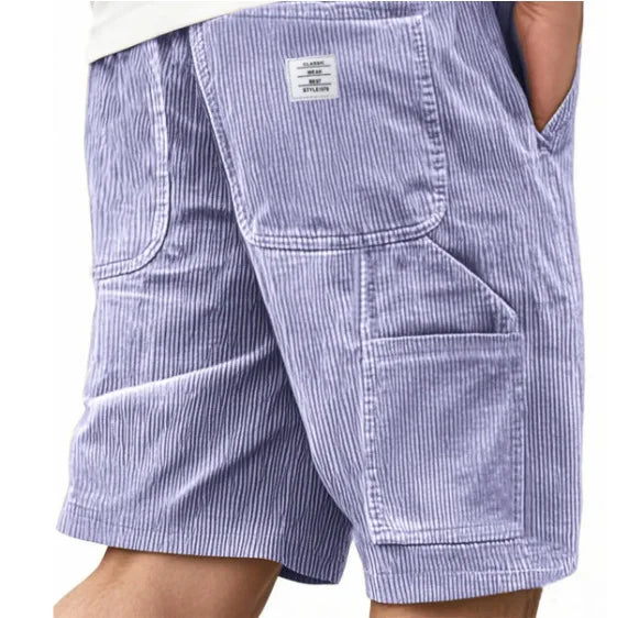 2026 Men's Summer Shorts Corduroy Short Pants Baggy Loose Basketball Shorts Casual Male Sweatpants Elastic Waist Sports Shorts
