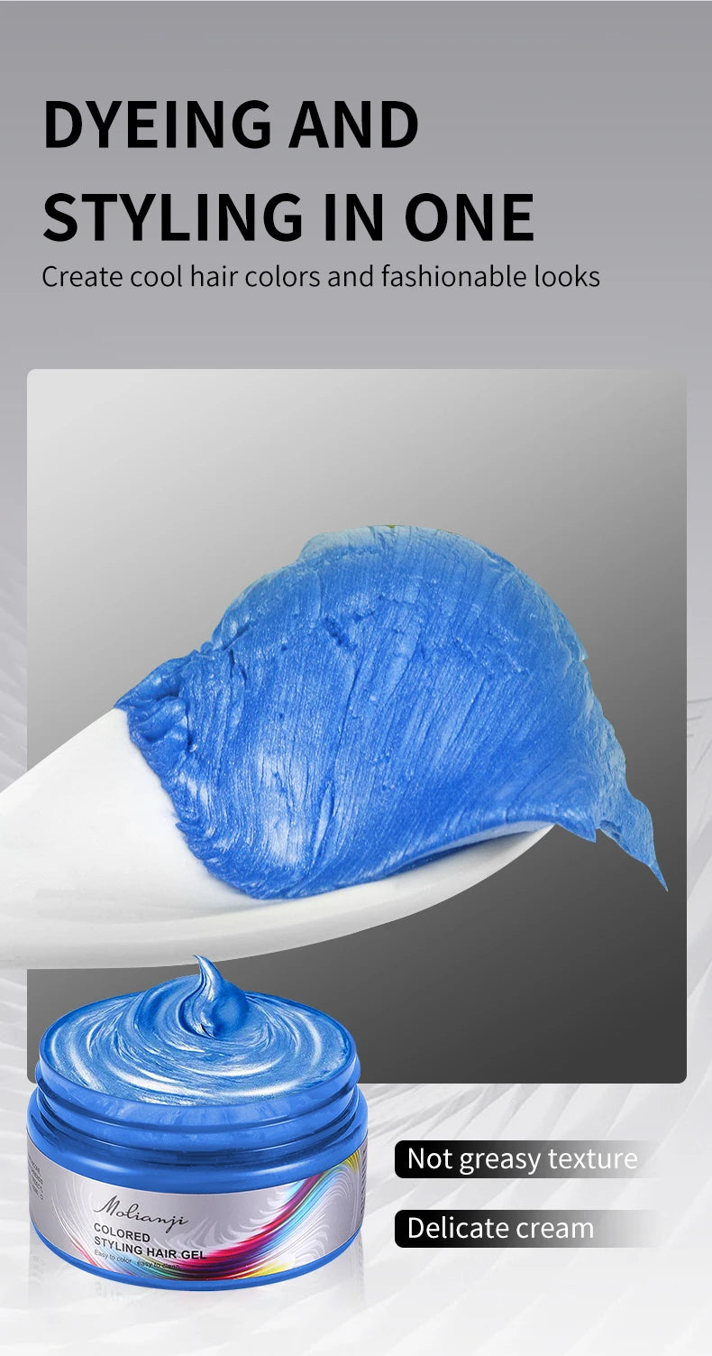 Disposable Hair Dye, Easy to Color, Easy to Clean, Instant Coloring, Creating colorful and Fashionable Hairstyles