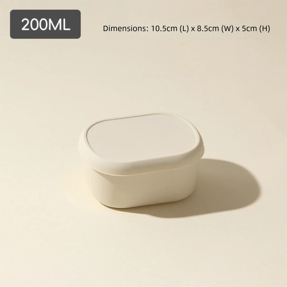 New Food Grade Silicone Lunch Box with Lid Leak Proof Food Container BPA-Free 200/300/600ML Microwave Oven Lunch Box Picnic