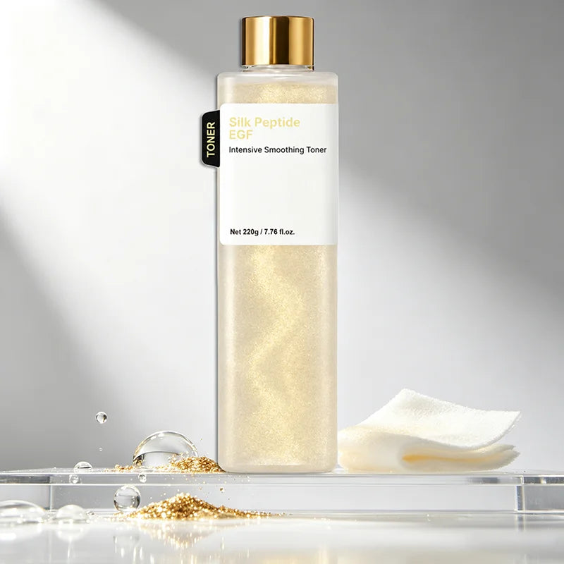 EGF Silk Peptide Toner 220g Hydrate Facial Essence Water Revitalize Improve Rough Skin Revitalize Refreshing Non-sticky Texture