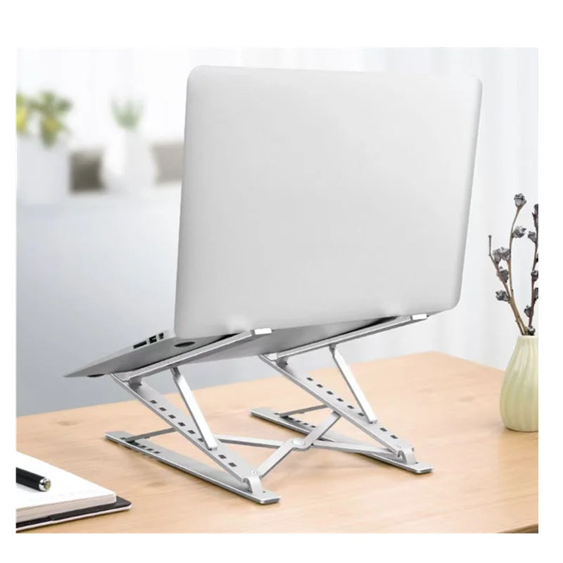 Macbook Laptop Stand Folding Adjustable Aluminum Computer Pc Tablet Stand Notebook Tablelaptop Holder Heat Dissipation