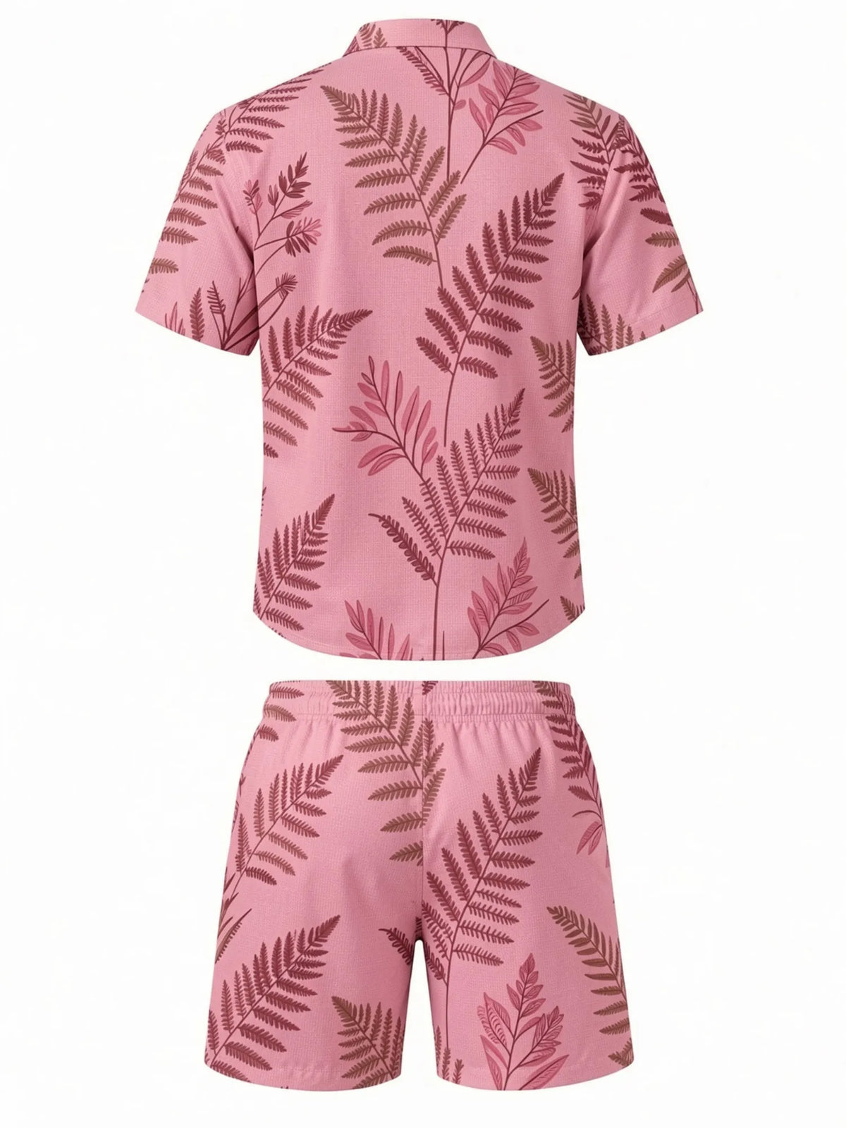 Mens Floral Short Sleeve Shirt and Drawstring Shorts Set Beach Vacation Relaxed Summer Two Piece Weekend Beach Outfit Travelwear
