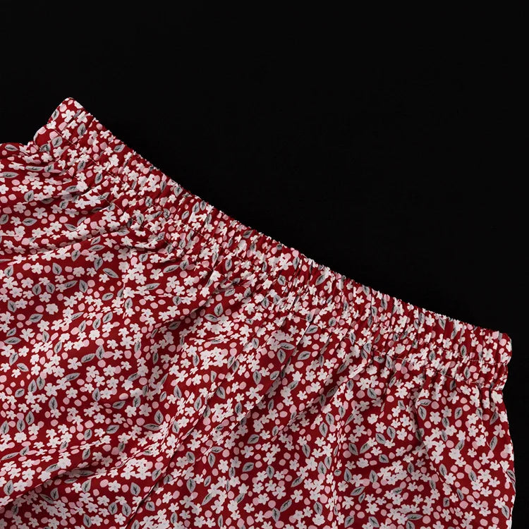 Sexy Slim Print 2 Piece Sets Women Outfit 2026 Summer Short Sleeve Shirt with High Waist Shorts Set Female Streetwear for Female
