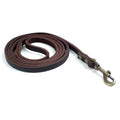 2025 New Top Grain Leather Dog Leash Genuine Cowhide Traction Rope Durable Pet Tether for Small to Medium Sized Pets