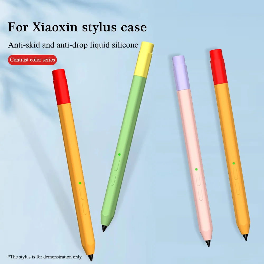 Stylus Silicone Pencil Case For Lenovo Xiaoxin Pad /Pad Pro Pen Protective Cover For Lenovo Xiaoxin Tablet Touch Pen Skin Sleeve