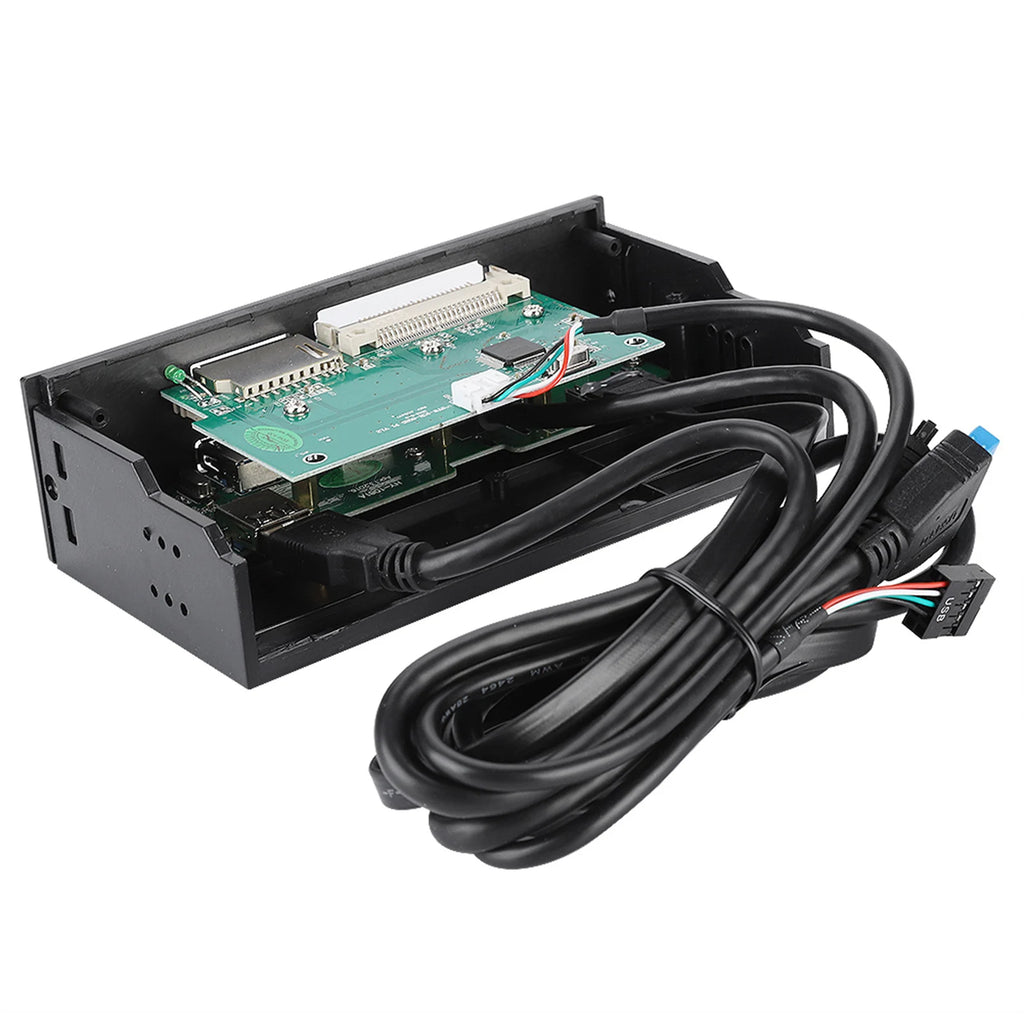 5.25inches Multifunction Internal Card Reader Dashboard PC Front Panel Card Reader Accessory Internal Card Reader PC Front Panel