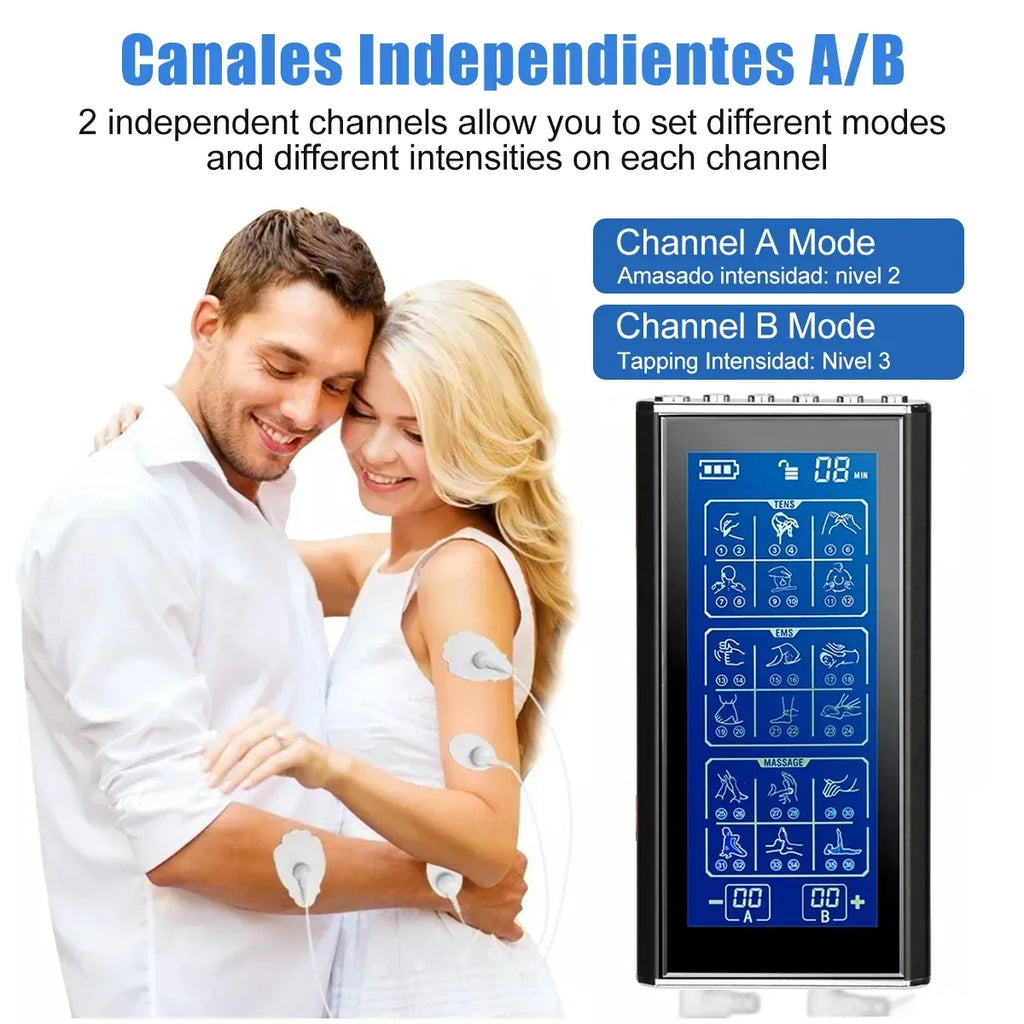 Professional Electric Body Massager 36 Modes Tens Unit EMS Muscle Electrostimulator Neck Back Foot Hand Leg Relax Pain Relief