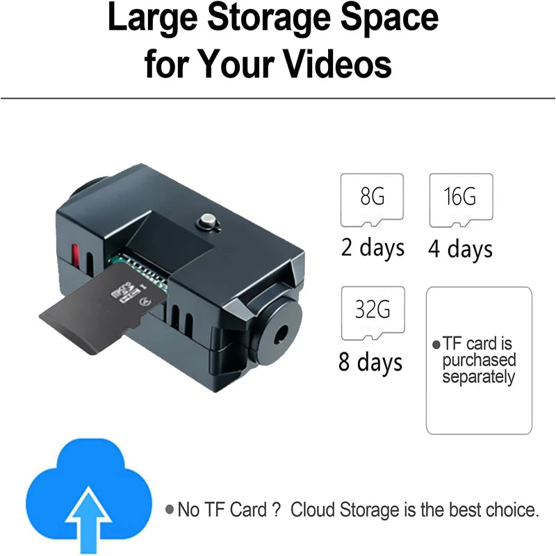 1080P HD Camera Wireless Wifi Camera Large Storage Smart Home Safety Surveillance Cameras Motion Detectioon High Quality