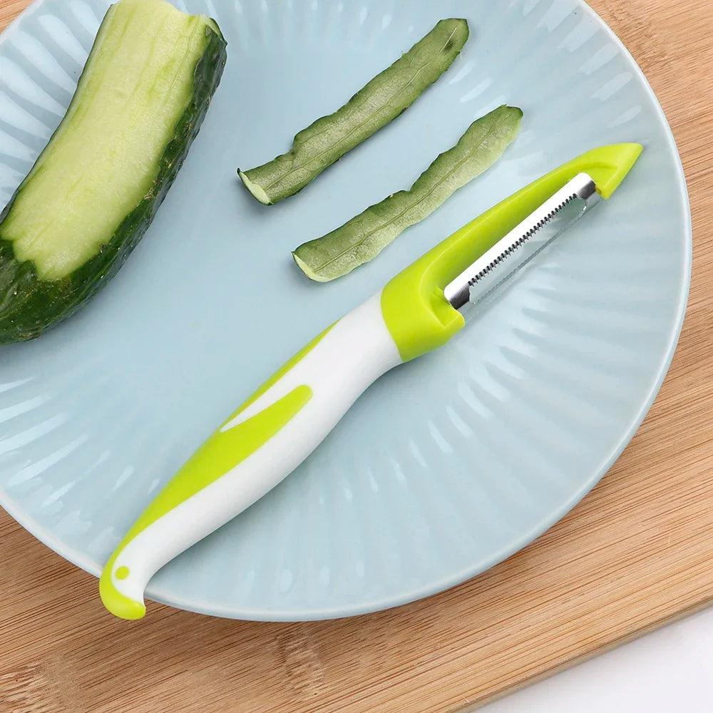 Stainless Steel Vegetable Slicer Peeler Knife - Razor Sharp Cutter for Carrot Potato Fruit Shred Zester Grater Kitchen Gadgets
