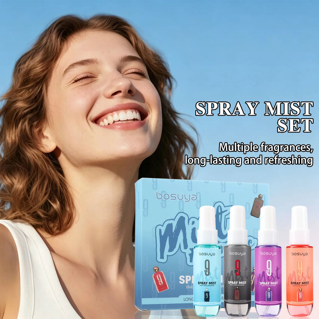 4PCS fresh fragrance spray set, lasting fragrance, mild and non irritating, suitable for daily use and before dating