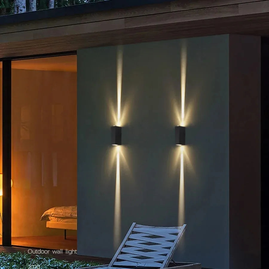 LED Indoor Outdoor Wall Lamps Villa Courtyard Pillar Spotlight Stair Lighting Boundary Home Illumination