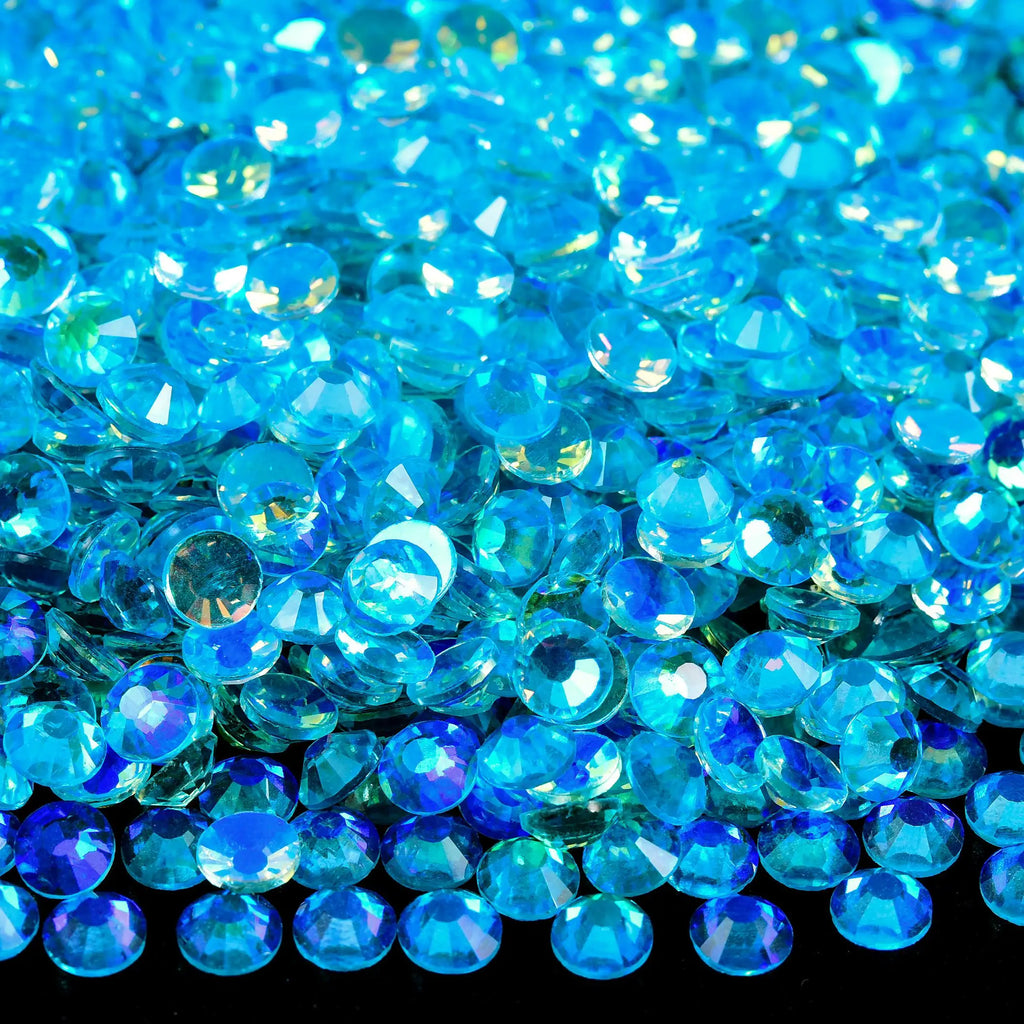 OLeeya SS6-SS30 Texture Blue Series Glitter Crystal Non Hotfix Rhinestones DIY Nails Strass Diamond For Dress Vestidos