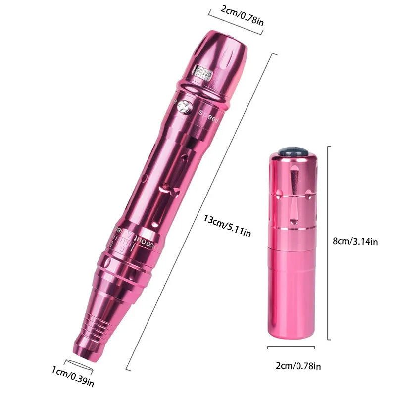 Professional Makeup Tattoo Kit Eyebrow Tattooing, Beauty Contact, Line Tattooing Machine with Dual Batteries for Beginners