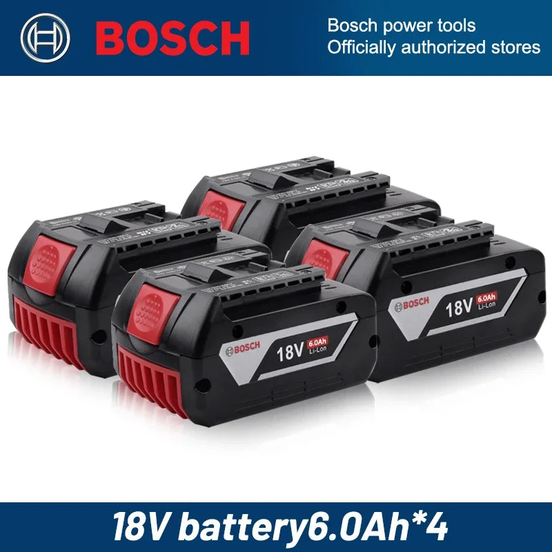 Original Bosch 18V 6.0Ah Lightweight Compact Genuine Battery, Perfect for DIY Home Repair, Fits BAT609G BAT610G GSR18V-LI Tools