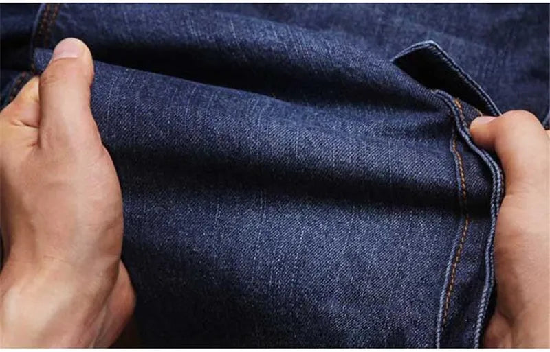 MORUANCLE Men's Casual Cargo Jeans Pants With Multi Pockets Workwear Tactical Denim Trouers Outdoor Climbing Stretch