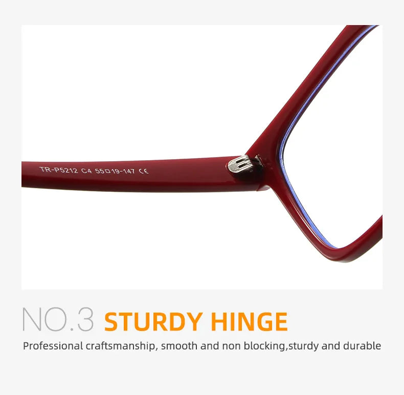 Fashion Double Color Women Cat Eye Glasses Frame Retro TR90 Clear Anti-Blue Light Eyewear Men Optical Blue Yellow Frame