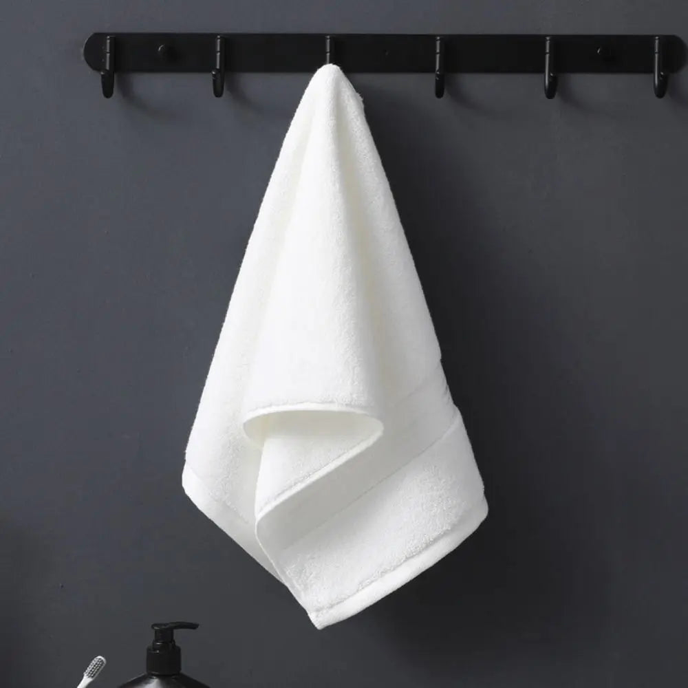 Towel Set Cotton Bath Towel Soft Blue Hand Face Towel Elegant White Terry Cloth Kitchen