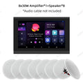 Smart Audio System Home Theater Sound in Wall power Amplifier Android WiFi Bluetooths system with 5 inch Stereo Ceiling Speakers