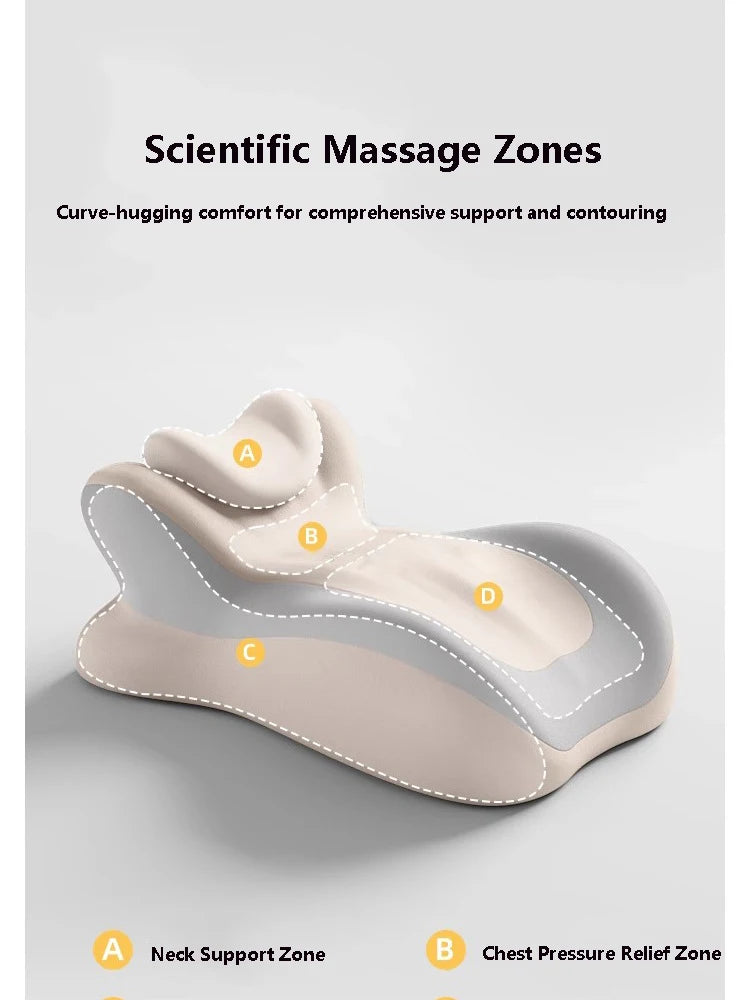 Ergonomic Memory Foam Pillow for Prone Sleeping Neck Pain Relief Wedge Support Pillow for Bed Sofa，Suitable for couples