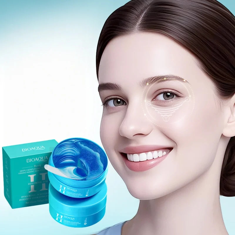 Hyaluronic Acid Collagen Multi-Effect Moisturizing Eye Mask, Hydrating and Moisturizing, Nourishes the Dry Skin Around the Eyes, Leaving the Skin Around the Eyes Hydrated and Plump.