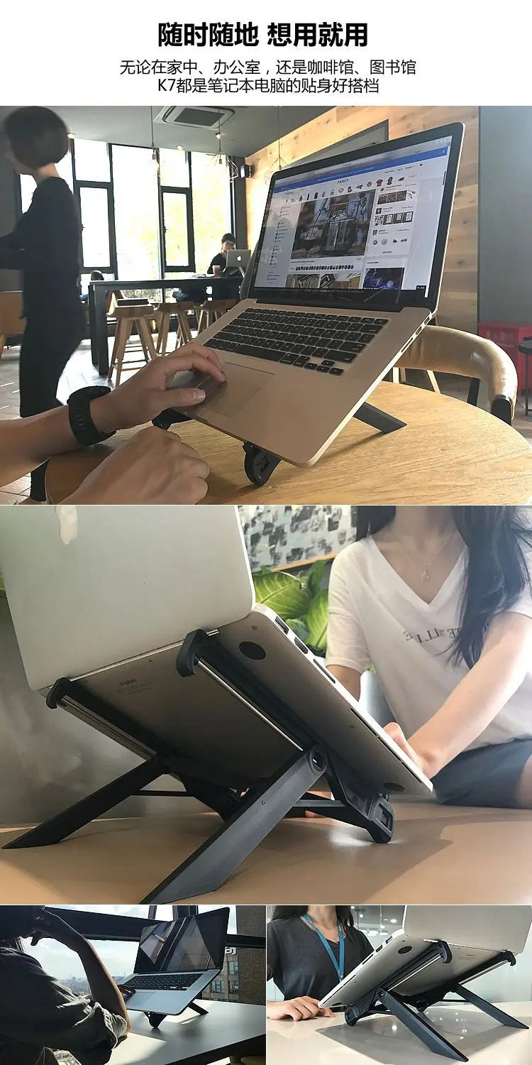 NEXSTAND K7 Laptop Stand Folding Portable Laptop Stand Viewing Angle Height Adjustable Bracket Laptop Accessories Notebook Stand