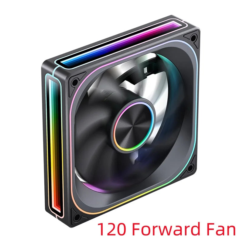 JONSBO ZA-120/240/360 Computer Case Fan 12CM 5V ARGB 120mm Monolithic Structure Water-Cooled Fan  PWM Forward/Reverse Fan Kits