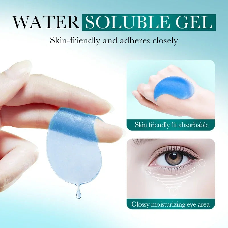 80pcs/40pair BIOAQUA Collagen Niacinamide/Retinol/Vitamin C Eye Mask Brightening Hydrating Anti Aging Under Eye Patches