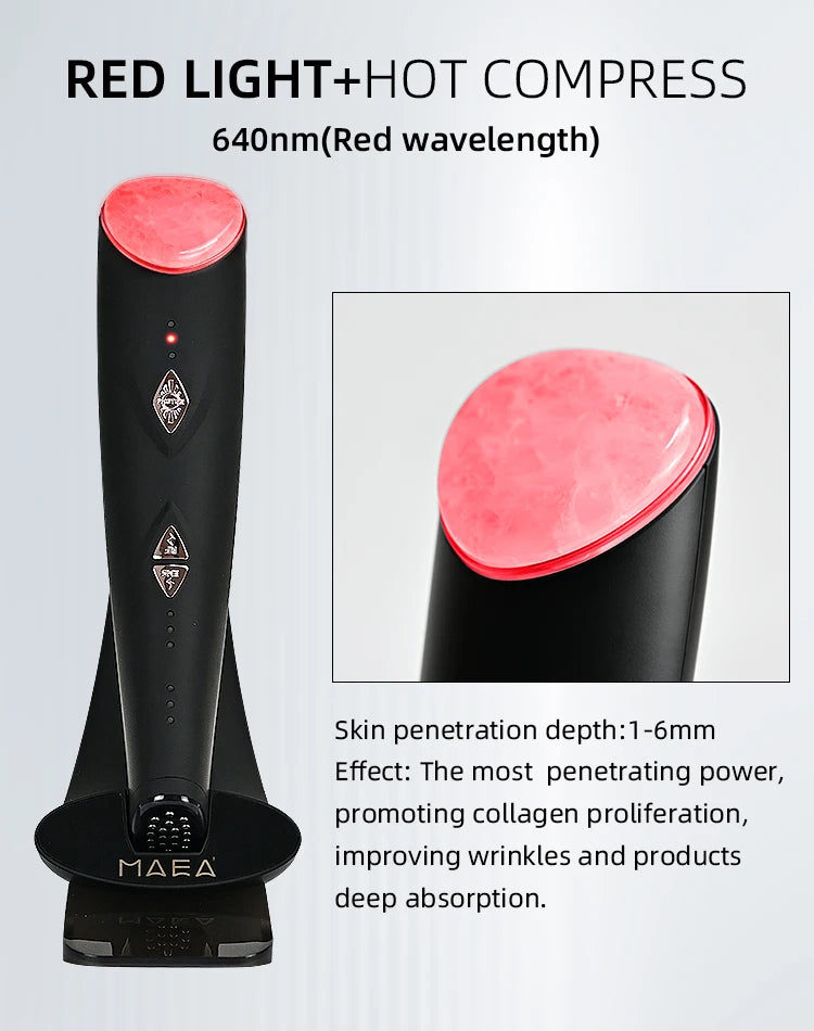 Lesen beauty Multifunction Skin care Device Pro Hot Compress Skin Care LED Light Therapy EMS Face Lifting Beauty Massager beauty