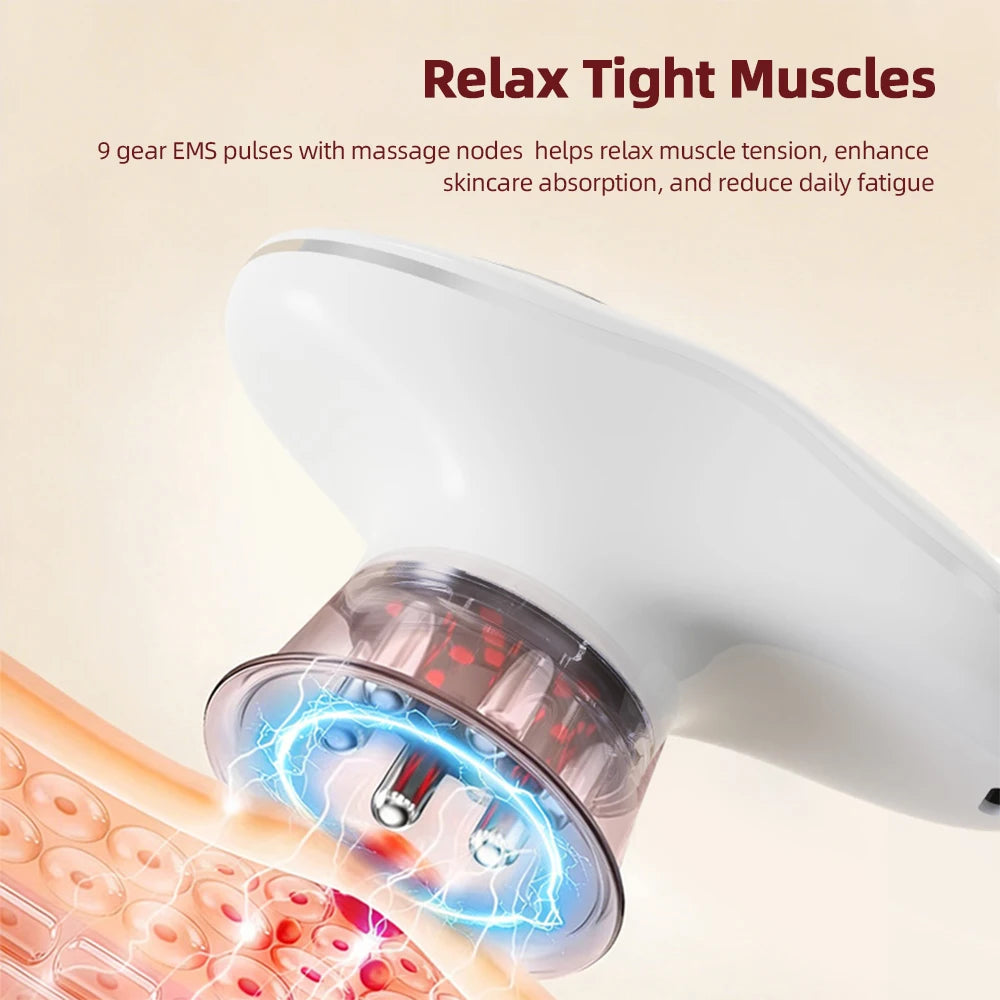 3+1 Body Sculpting Machine Red Light Vacuum Cupping Sculpting Machine Dual Modes Portable Face Body Slimming Massager