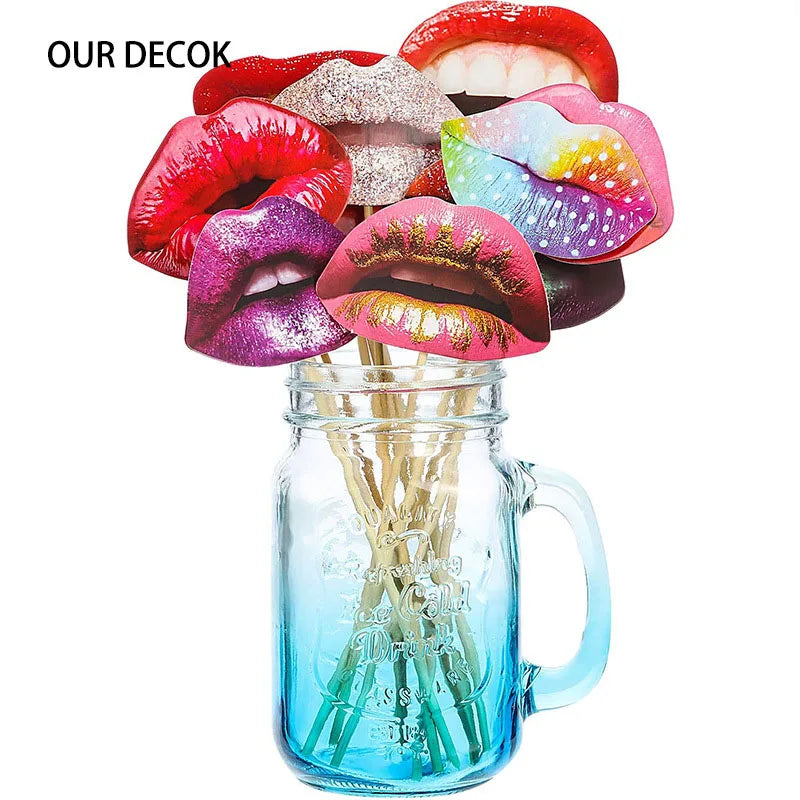 Photo Props Photobooth Just Merried Funny Glasses DIY Birthday Baby Shower Boy Girl Photo Booth Props Wedding Decorations