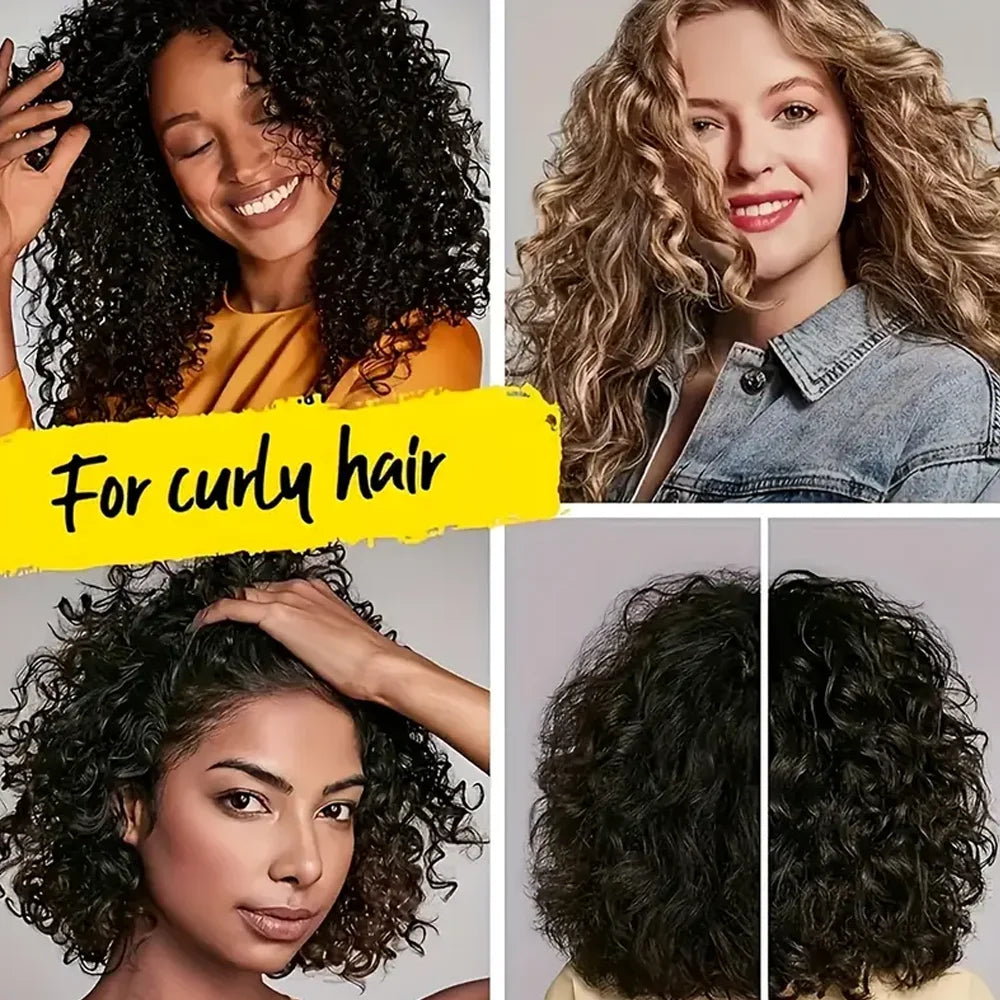 Perm, Latin curls, braids, curling styling cream, gives hair a natural, voluminous and long-lasting style, moisturizes and nourishes, suitable for wavy and curly hair, protects hair