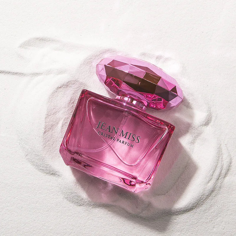 Luxury JEAN MISS CRISTAL PARFUM, Elegant Crystal Diamond Cap Perfume, Premium Floral Eau de Toilette Spray for Women.