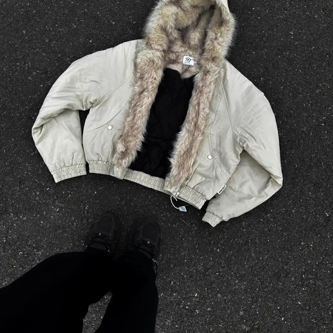 American Retro Lamb Fleece Cotton Jacket Winter Thickened Keep Warm Fur Collar Jacket Zipper Hoodie Loose Coat men clothing