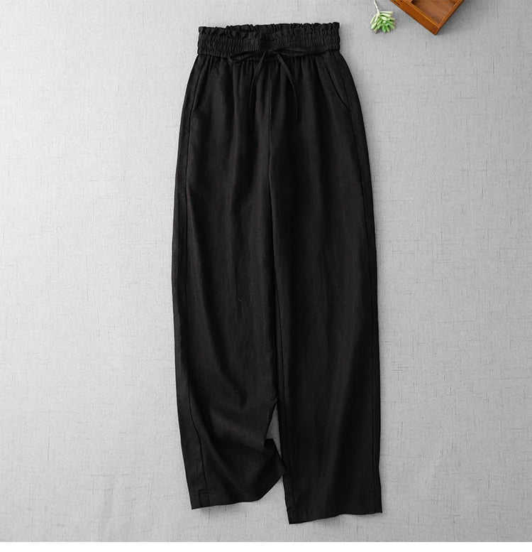 High Waist Wide Leg Pants Women's Thin Drapey Loose Casual Straight Long Trousers plus Size Comfortable Slimming Summer Pants