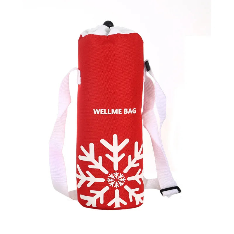 Portable Oxford Cloth Circular Insulated Bottle, Cooler Bags, Camping Accessories, Water Bottle Bag, 1.5L