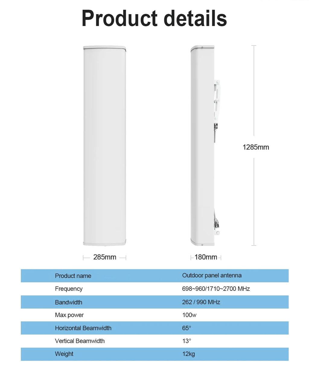 15dbi Outdoor Antenna For Cell Phone Repeater Rural Area 2G 3G 4G Cellular Network Amplifier Antenna 698-2700mhz Panel  Anten