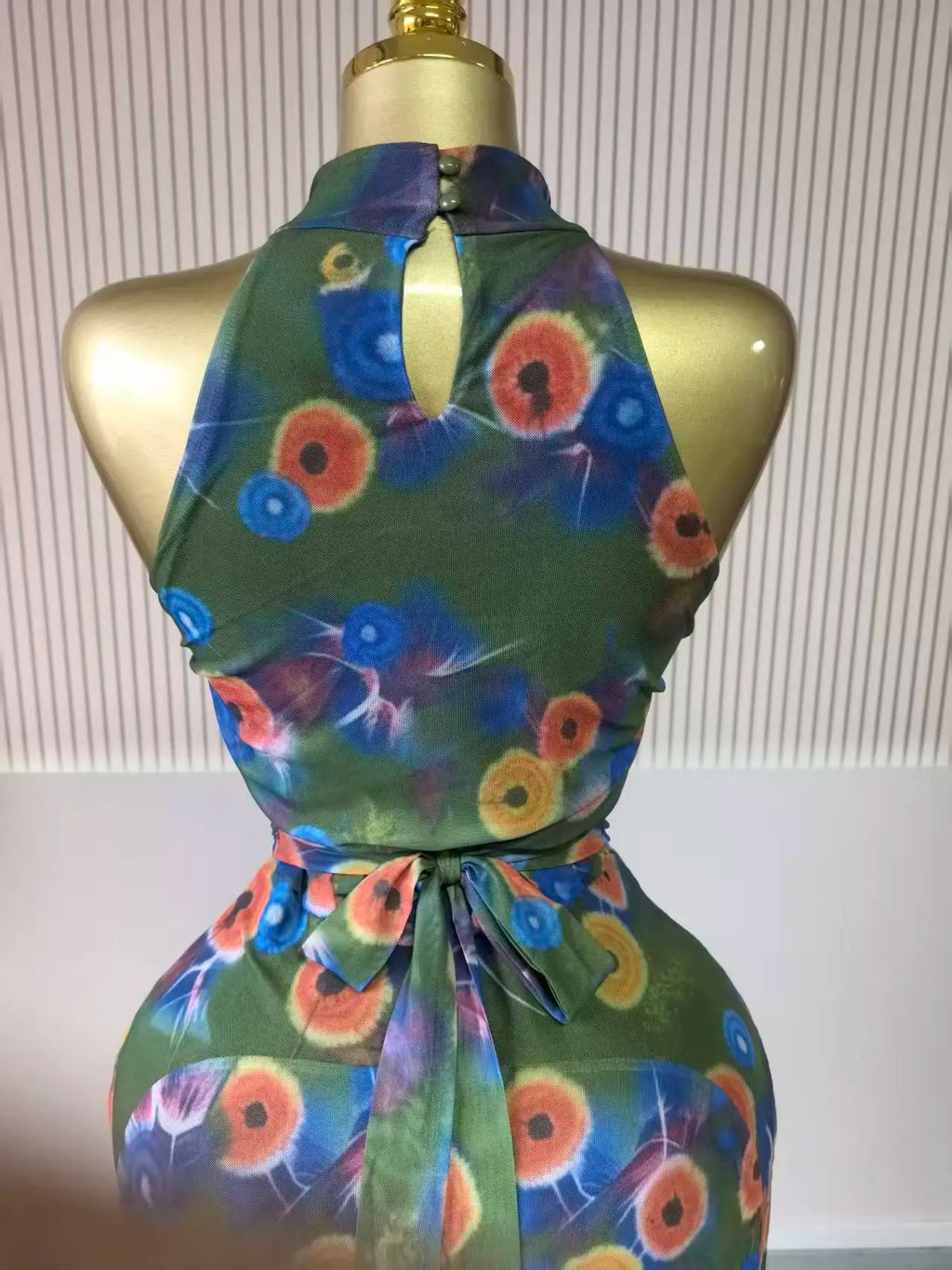 sexy Women Printed Sleeveless with Sashes Fit and Flare A-line Maxi Dress 2026 Streetwear Beach Holiday Long Dresses Vestido