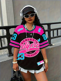 2026 Summer New Street Style Sports Fashion Casual Comfortable Versatile 3D Letter Printing Women's T-shirt