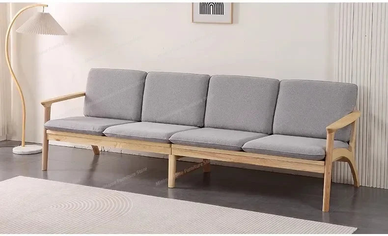 Relaxing Living Room Sofas Lounge Comfortable Wood Floor Modern Lazy Sofa Nordic Balcony European Divani Da Soggiorno Furniture