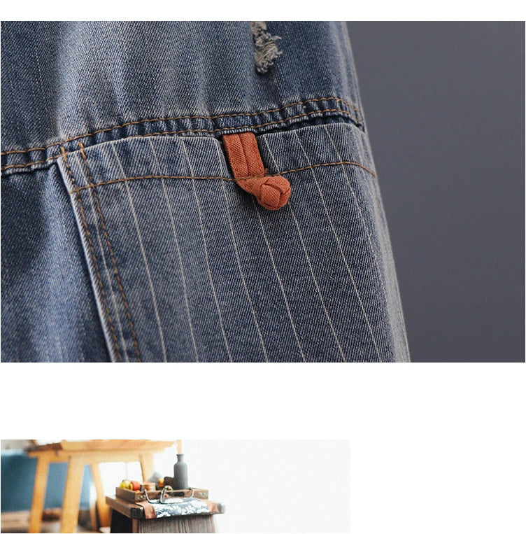 Women's Casual Boyfriend Baggy Jeans Fashion Vintage Style Patchwork Streetwear Female Denim Pants Loose Versatile Harem Trouser