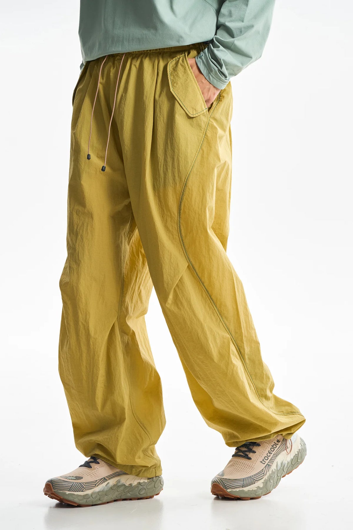 Men Women Outdoor Lightweight Quick Dry Loose Casual Sport Wide Leg Cargo Pant Couple Streetwear Hiking Track Techwear Trousers