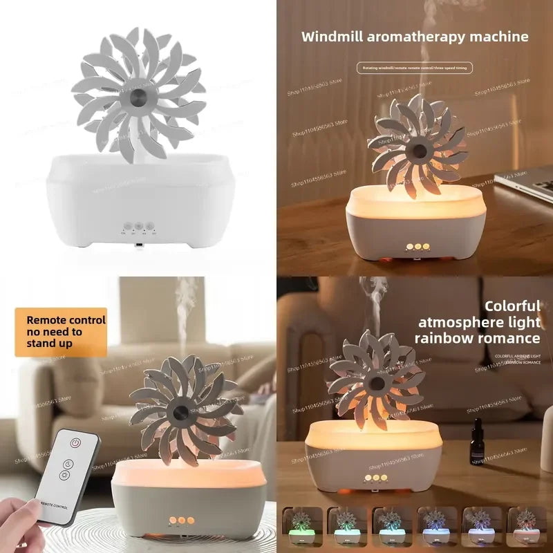 New product, windmill, aromatherapy machine, desktop, essential oil diffuser, water drop humidifier, household, heavy fog