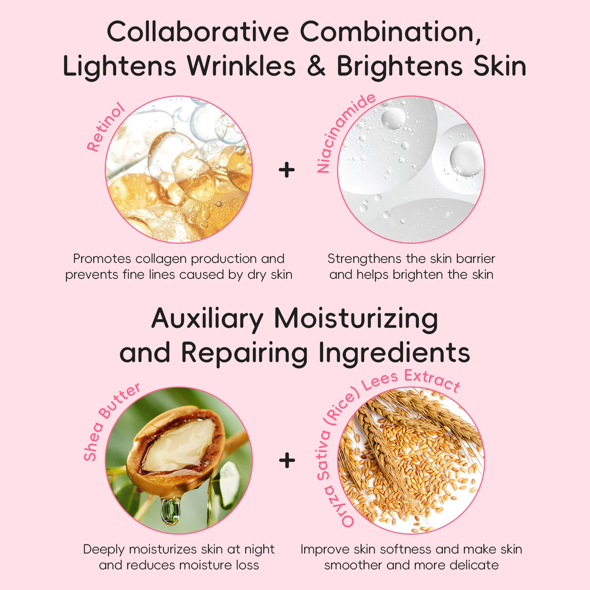 LAIKOU Japan Sakura Day & Night Cream Set 30g*2 Day Hydrating Night Repair Radiant Skin Care Kit