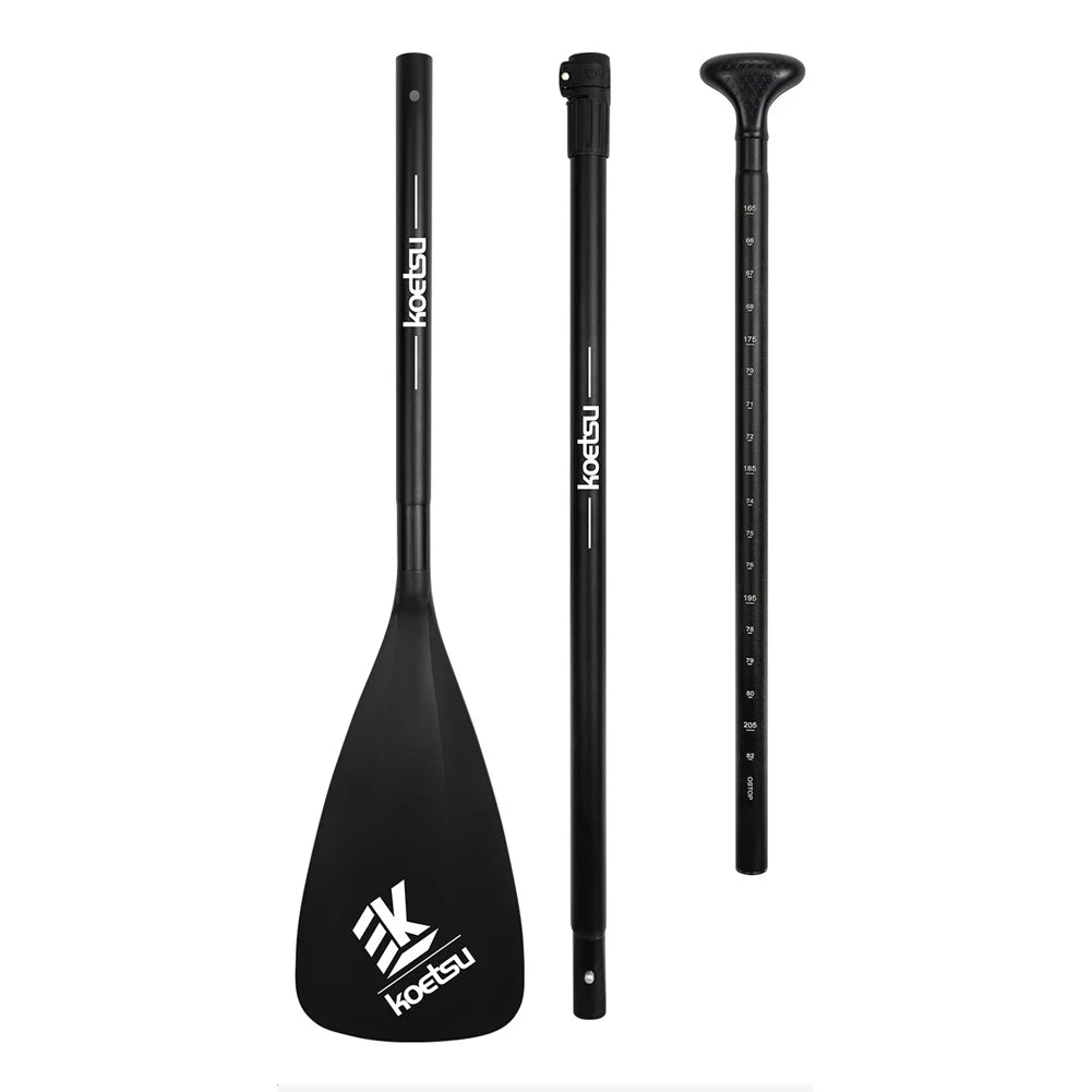 Single Head Paddle Adjustable Length Stand Up Paddleboard Paddles Aluminum Alloy SUP Surfpaddle for Outdoor Water Sports 3PC-set